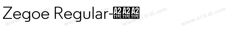 Zegoe Regular字体转换